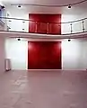 Big Energy, 2007, 560 × 340 cm, Installationsbild Artothek Köln, Pigmente, Acryl auf Leinen