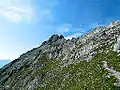 Kurz vor dem Gipfel des Ampferstein