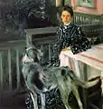 Porträt Julia Kustodijewa, Gattin des Künstlers (1903)