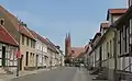 Holzhausener Straße mit Blick zur Marienkirche