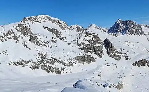 Blick nach Norden auf den Lägh dal Lunghin.