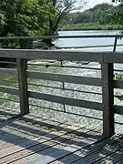 Brücke aus Lärchenholz
