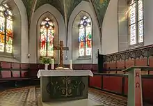 Ausführung von Hans Drenckhahn (1878–1953) Lörrach, Chor der Germanuskirche
