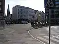 Klingenberg (vor 2012)-Blick nach Süden in die Aegidienstraße (links) und Mühlenstraße (Mitte)