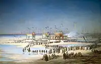 Darstellung der Einweihung des Sueskanals, Port Said am 17. November 1869.