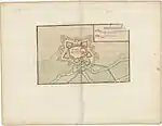 Plan der Festung Benfeld (ca. 1750)