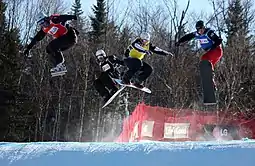 Mike Robertson, Jake Holden, Konstantin Schad und Nate Holland 2010 in Stoneham.