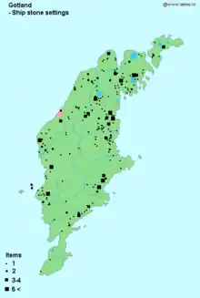 Schiffssetzungen auf Gotland