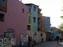 Die bunten Wellblechhäuser von La Boca