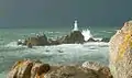 Der Leuchtturm von La Corbière bei einem aufkommenden Sturm