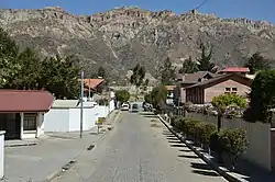 Blick auf die Höhenzüge nordöstlich von Mallasa