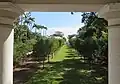 Aussicht vom Naturhistorischen Museum auf den Jardin d'Était