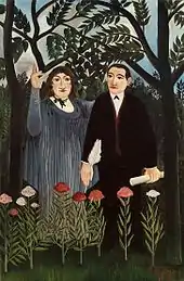 Henri Rousseau, La muse inspirant le poète, 1909