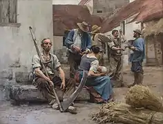 Léon Augustin Lhermitte: La paye des moissonneurs (1882)