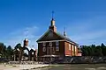 Labanoros Katholische Geburtskirche der Jungfrau Maria, erbaut von 1818 bis 1820, am 21. Dezember 2009 niedergebrannt, von 2010 bis 2011 rekonstruiert