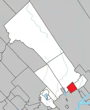 Lage in der MRC La Jacques-Cartier
