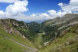 Lago Lagorai von der Forcella Vallon