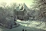 Laichingen, Blick auf das alte Postgebäude (Aufn. 1949)
