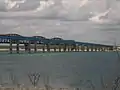 US-amerikanische Eisenbahnbrücke über Lake Amistad