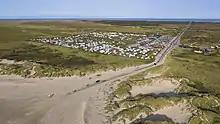 Zufahrt zum Strand in Lakolk