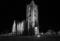 Landakotskirkja bei Nacht