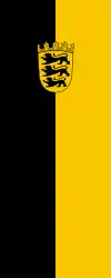 Hängeflagge mit kleinem Wappen