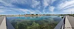 Landschaftssee der Landesgartenschau Ingolstadt im Panoramablick