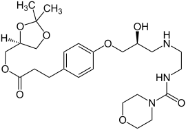 Strukturformel von Landiolol