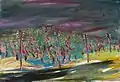 Landschaft Namur, Aquarell, 1942