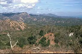 Landschaft an der Grenze zu Westtimor