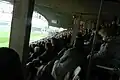 Sitzplätze auf der Haupttribüne im Jahr 1973