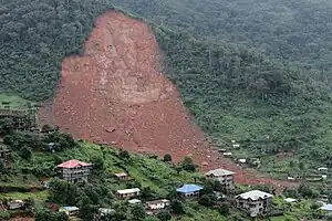 Überschwemmungen und Bergsturz in Sierra Leone 2017
