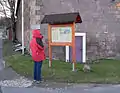Infotafel am früheren Standort der Berkeler Warte