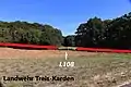 Verlauf des Landwehrgrabens an der Landesstraße L108 bei Treis-Karden