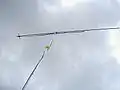 Lang-Yagi-Uda-Antenne für das 70-cm-Amateurfunk-Band.