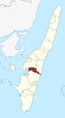Lage des Fuglsbølle Sogn in der Langeland Kommune