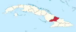Lage der Provinz Las Tunas