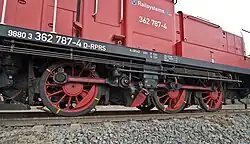Stangenantrieb einer DB-Baureihe V 60 mit hydrodynamischem Getriebe und Blindwelle