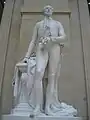 Le Duc d'Orléans, Marmorstatue von 1842–1844, Musée du Louvre, im Auftrag der Chambre des Pairs gefertigt und auf der Ausstellung Salon des Artistes Français der Société des Artistes Français 1844 erstmals gezeigt.