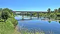 Brücke über die Dordogne nach Le Fleix