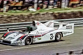 Porsche 936/77, gefahren von Henri Pescarolo beim24-Stunden-Rennen von Le Mans 1977