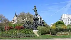 Mittelpunkt des Jardin de Marianne