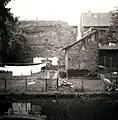 Zerfallender Stadtmauerrest 1958