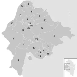 Lage der Gemeinde Bezirk Feldkirch im Bezirk Feldkirch (anklickbare Karte)