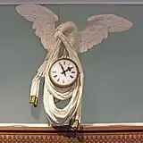 Die Uhr von 1850 im Holzgehäuse
