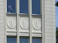 Fassadendetail in derAugust-Bebel-Straße
