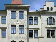 Jugendstilfassade in der Arndtstraße