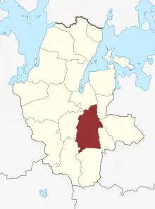 Lage des Allerslev Sogn in der Lejre Kommune