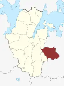 Lage des Glim Sogn in der Lejre Kommune