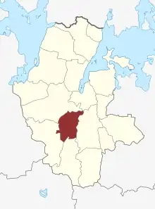 Lage des Kisserup Sogn in der Lejre Kommune